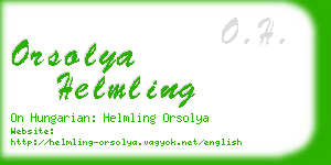 orsolya helmling business card